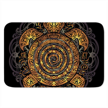Polynesian Sea Turtle Print Indoor Door Mat