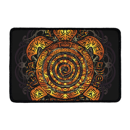 Polynesian Sea Turtle Print Kitchen Mat
