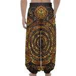 Polynesian Sea Turtle Print Lantern Pants