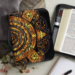 Polynesian Sea Turtle Print Leather Bible Cover