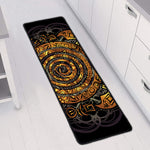 Polynesian Sea Turtle Print Long Kitchen Mat