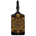 Polynesian Sea Turtle Print Luggage Tag