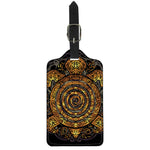 Polynesian Sea Turtle Print Luggage Tag