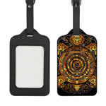 Polynesian Sea Turtle Print Luggage Tag