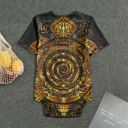 Polynesian Sea Turtle Print Men's Bodysuit