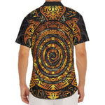 Polynesian Sea Turtle Print Men's Deep V-Neck Shirt