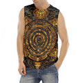 Polynesian Sea Turtle Print Men's Fitness Tank Top