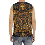 Polynesian Sea Turtle Print Men's Fitness Tank Top