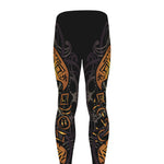 Polynesian Sea Turtle Print Men's leggings