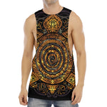 Polynesian Sea Turtle Print Men's Muscle Tank Top
