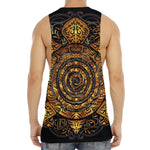 Polynesian Sea Turtle Print Men's Muscle Tank Top