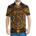 Polynesian Sea Turtle Print Men's Polo Shirt