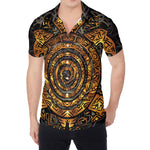 Polynesian Sea Turtle Print Men's Shirt