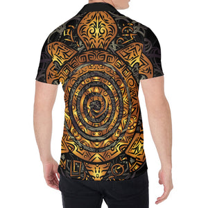 Polynesian Sea Turtle Print Men's Shirt