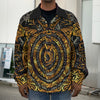 Polynesian Sea Turtle Print Men's Shirt Jacket