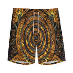 Polynesian Sea Turtle Print Men's Sports Shorts