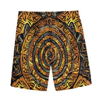 Polynesian Sea Turtle Print Men's Sports Shorts