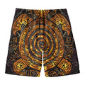Polynesian Sea Turtle Print Men's Swim Trunks