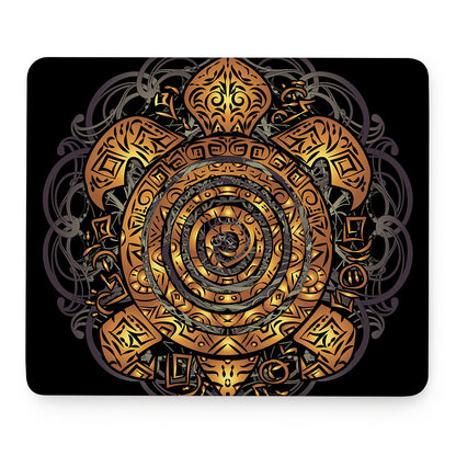 Polynesian Sea Turtle Print Mouse Pad