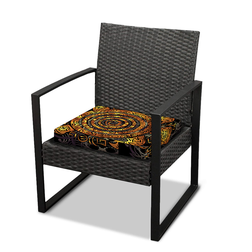 Polynesian Sea Turtle Print Outdoor Seat Cushion Cover
