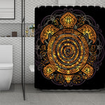 Polynesian Sea Turtle Print Polyester Shower Curtain