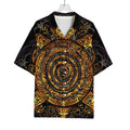 Polynesian Sea Turtle Print Rayon Hawaiian Shirt