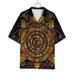 Polynesian Sea Turtle Print Rayon Hawaiian Shirt