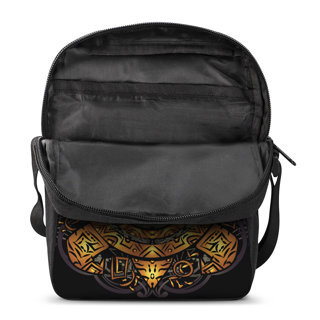Polynesian Sea Turtle Print Rectangular Crossbody Bag