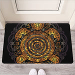 Polynesian Sea Turtle Print Rubber Doormat