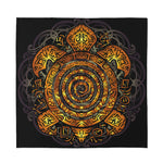 Polynesian Sea Turtle Print Silk Bandana