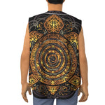 Polynesian Sea Turtle Print Sleeveless Baseball Jersey