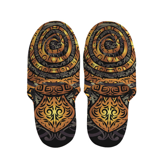 Polynesian Sea Turtle Print Slippers