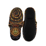 Polynesian Sea Turtle Print Slippers