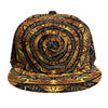 Polynesian Sea Turtle Print Snapback Cap