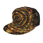 Polynesian Sea Turtle Print Snapback Cap