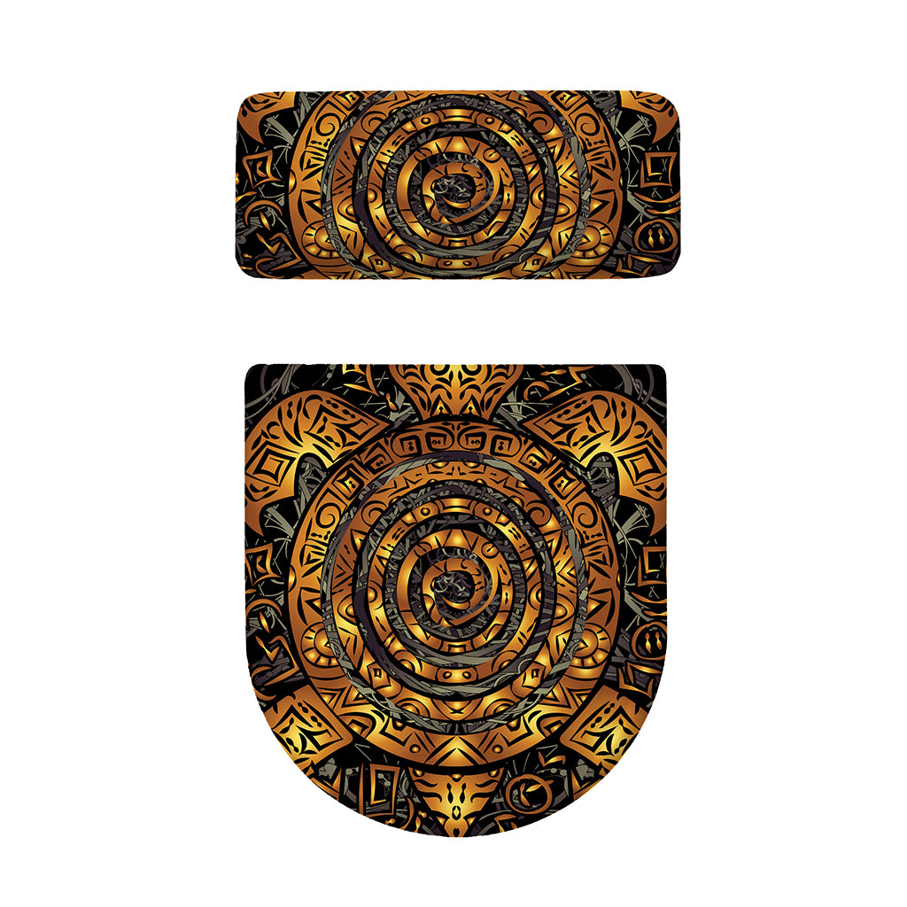 Polynesian Sea Turtle Print Toilet Lid And Tank Cover Set