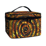 Polynesian Sea Turtle Print Travel Makeup Bag