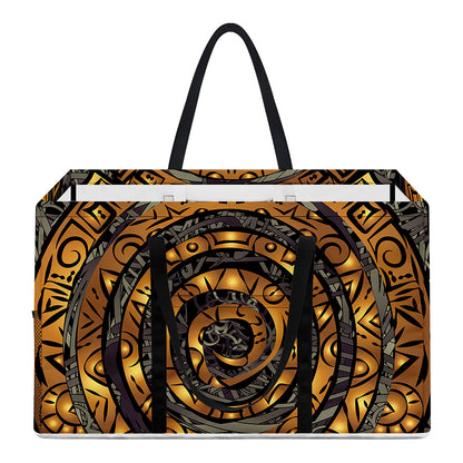 Polynesian Sea Turtle Print Utility Tote Bag