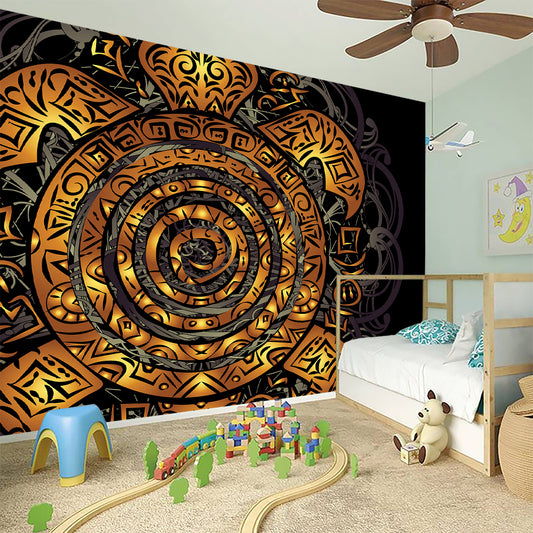 Polynesian Sea Turtle Print Wall Sticker