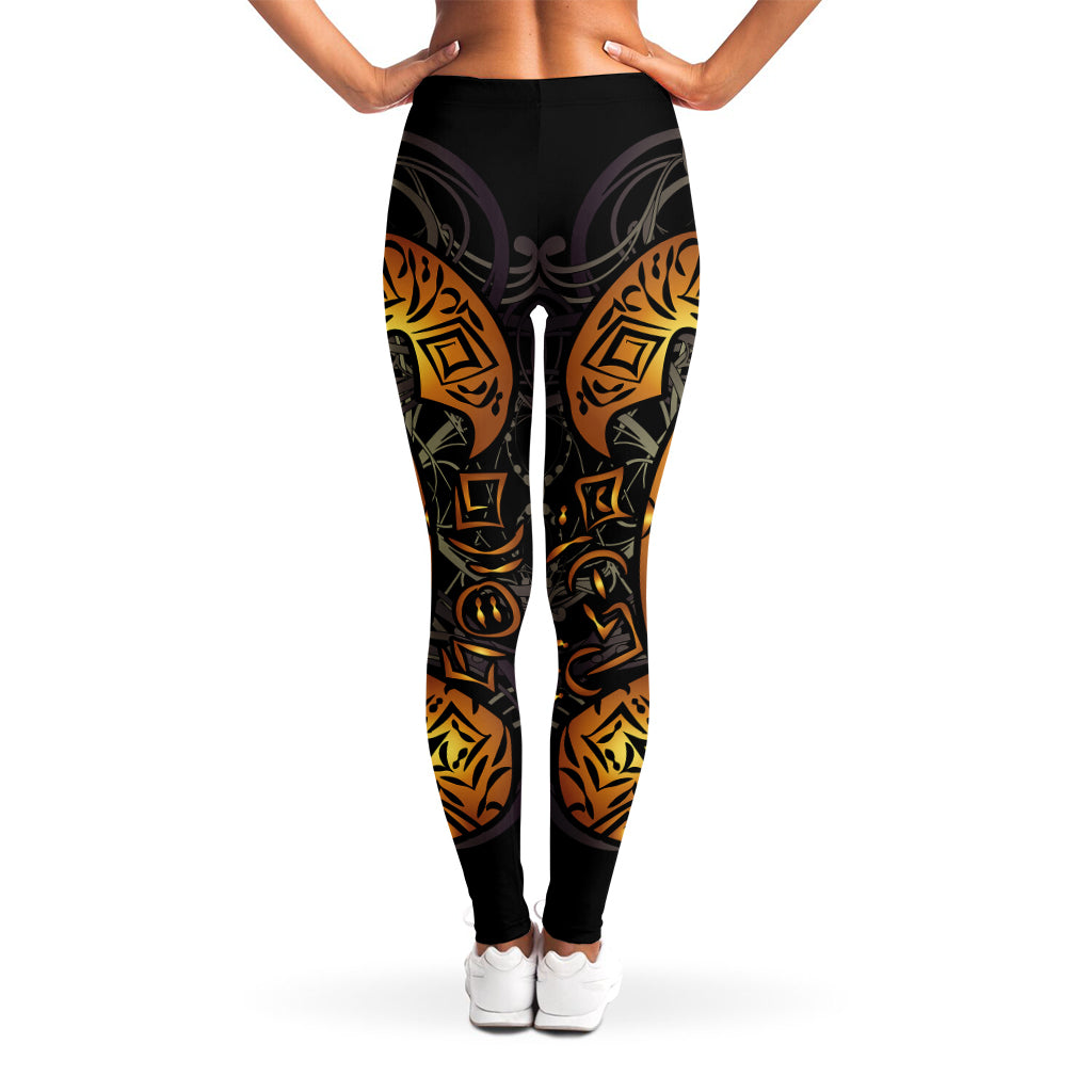 Polynesian Sea Turtle Print Women's Leggings