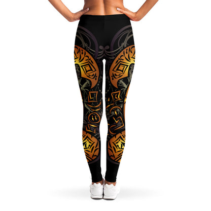 Polynesian Sea Turtle Print Women's Leggings