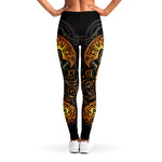 Polynesian Sea Turtle Print Women's Leggings