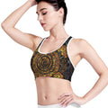 Polynesian Sea Turtle Print Women's Sports Bra