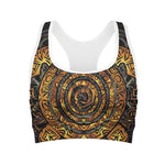 Polynesian Sea Turtle Print Women's Sports Bra