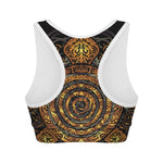 Polynesian Sea Turtle Print Women's Sports Bra