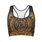 Polynesian Sea Turtle Print Women's Sports Bra