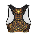 Polynesian Sea Turtle Print Women's Sports Bra