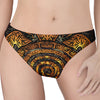 Polynesian Sea Turtle Print Women's Thong