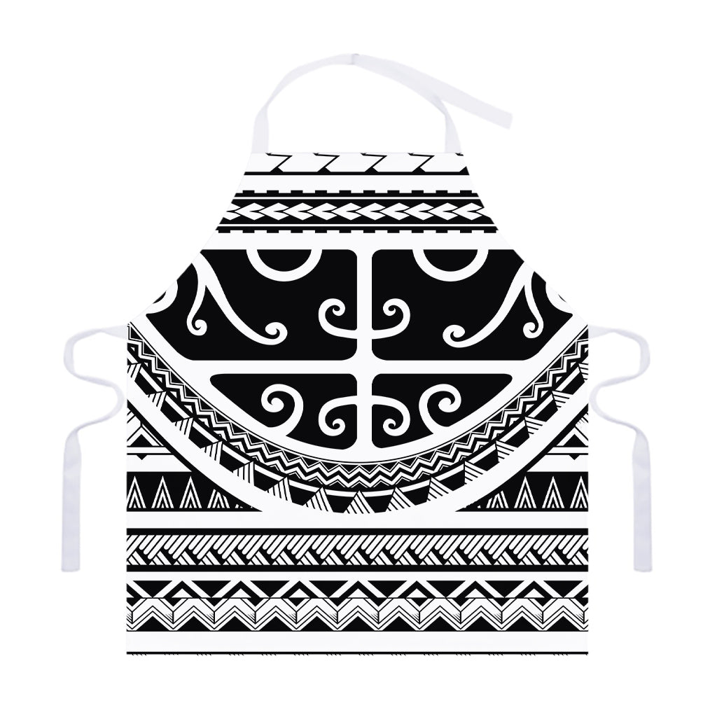 Polynesian Tribal Tattoo Pattern Print Adjustable Apron