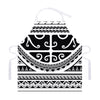 Polynesian Tribal Tattoo Pattern Print Adjustable Apron